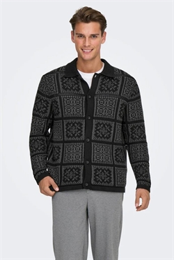 Only & Sons Bark Relaxed Knit Black